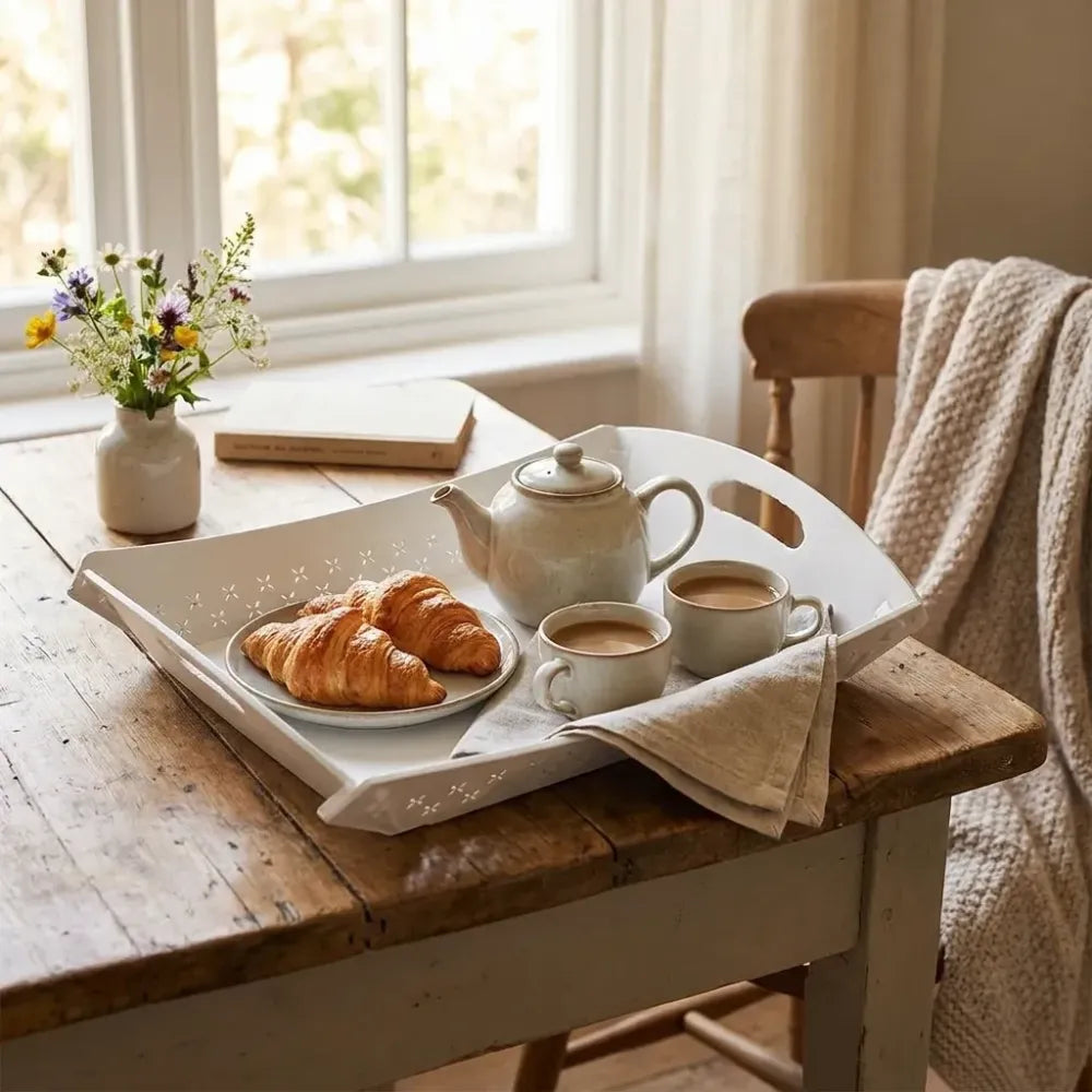 Foldable plastic serving tray - home & kitchen