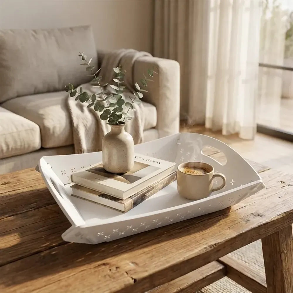 Foldable plastic serving tray - home & kitchen