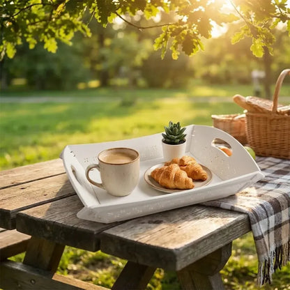 Foldable plastic serving tray - home & kitchen