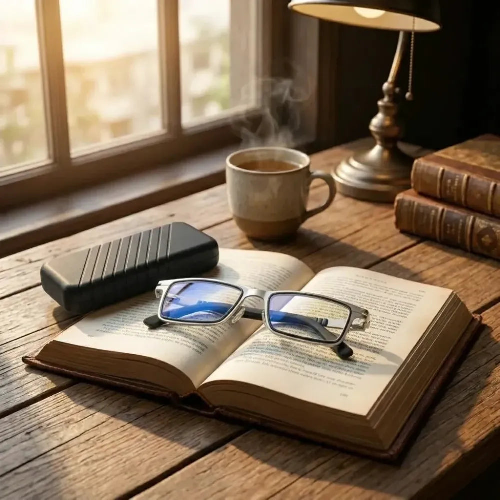Foldable reading glasses