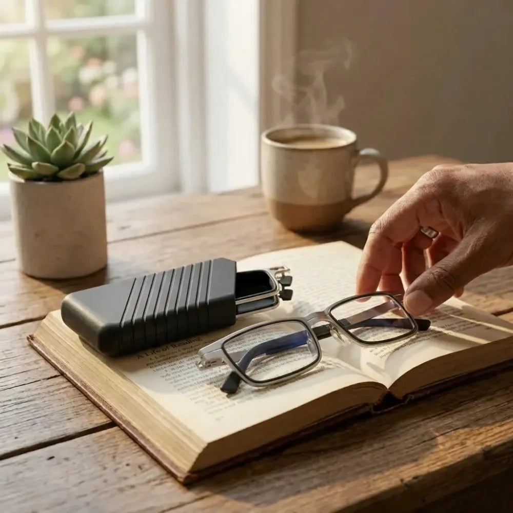 Foldable reading glasses