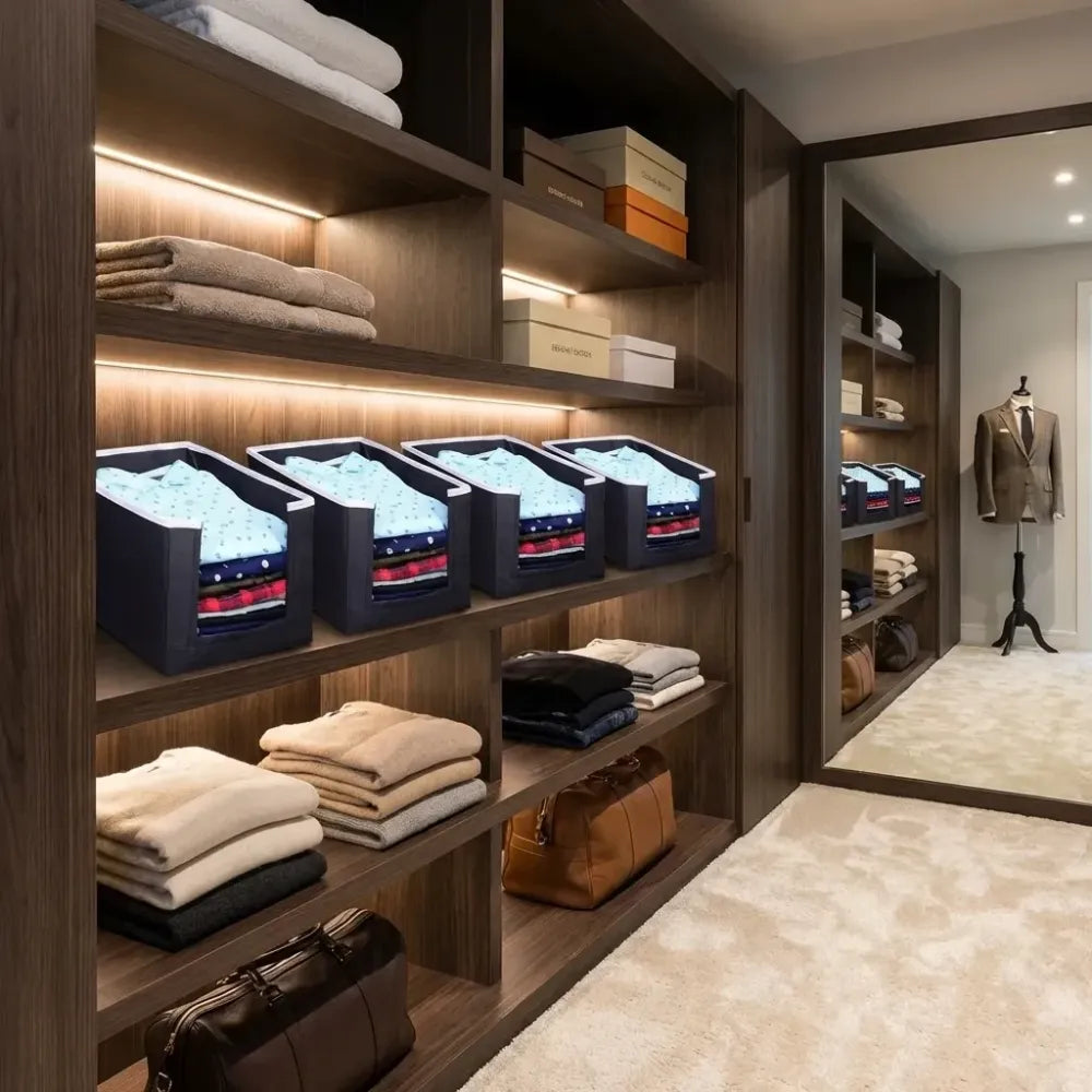 Foldable shirt stackers - home essentials