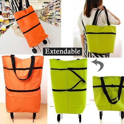Foldable shopping trolley bag - travel