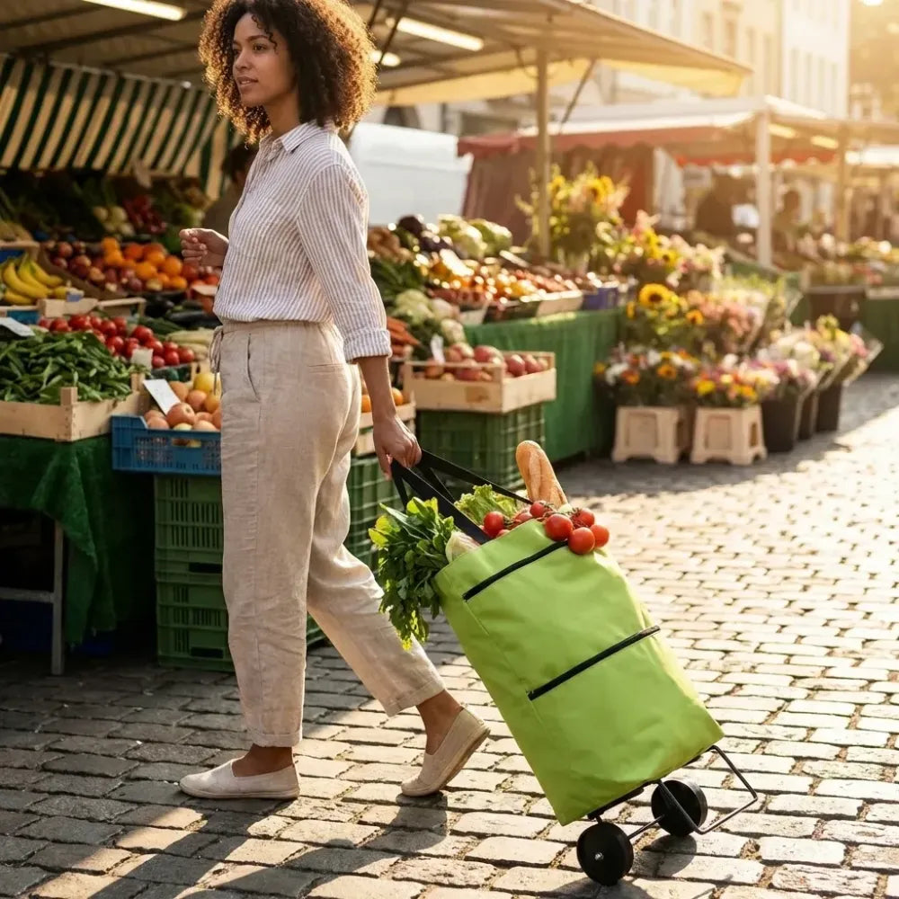 Foldable shopping trolley bag - travel