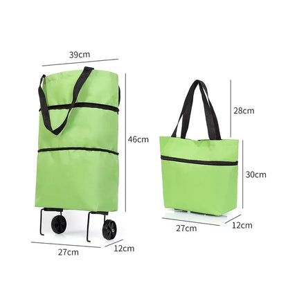 Foldable shopping trolley bag - travel