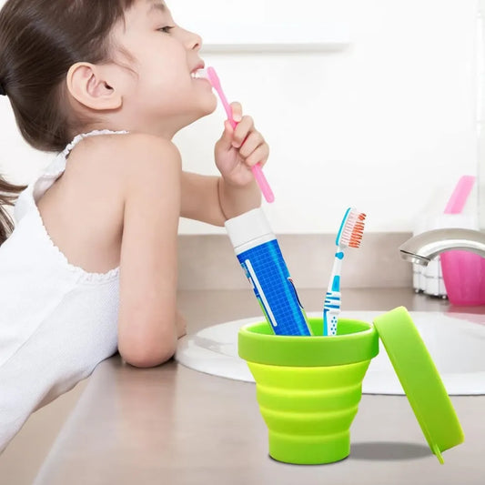 Foldable silicone travel mug - home & kitchen