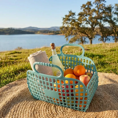 Foldable smiley shopping bag - home & kitchen