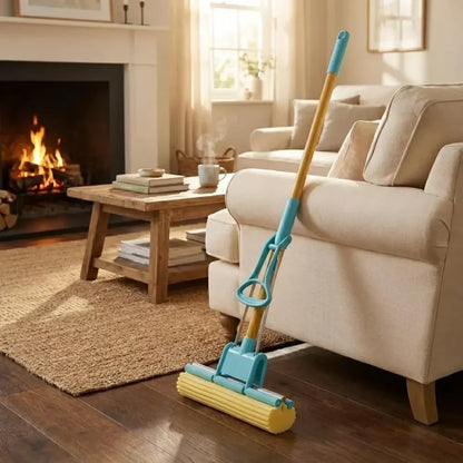 Foldable squeeze mop - home essentials