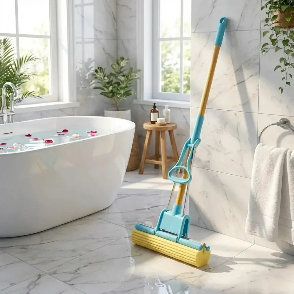Foldable squeeze mop - home essentials