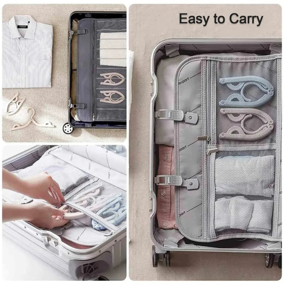Foldable travel hangers with clips - home improvement