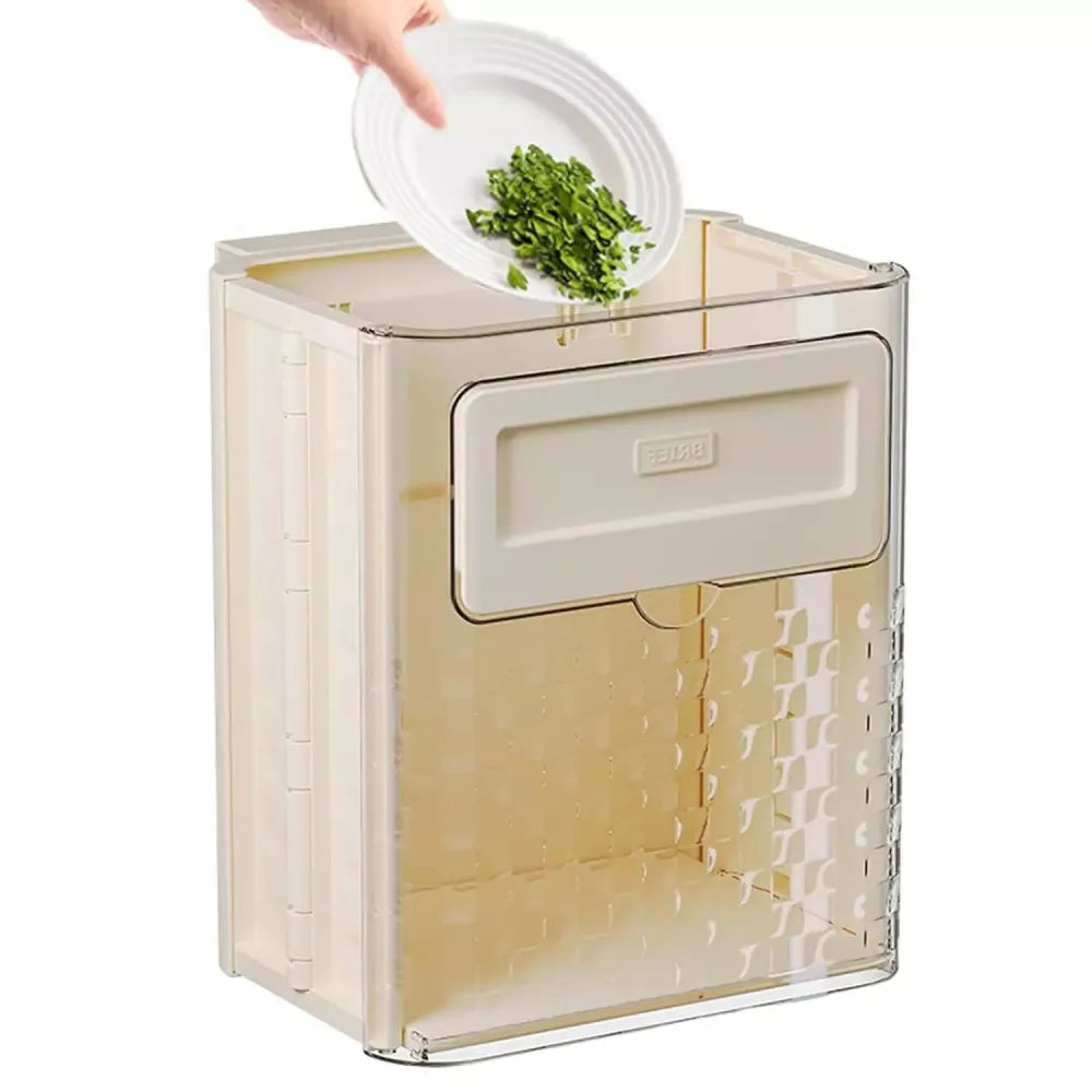 Foldable wall mounted trash can - home essentials