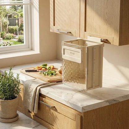 Foldable wall mounted trash can - home essentials