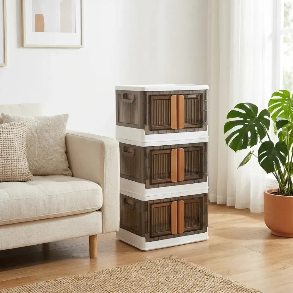 Foldable wheeled storage organizer - home improvement