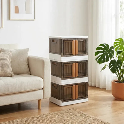 Foldable wheeled storage organizer - home improvement
