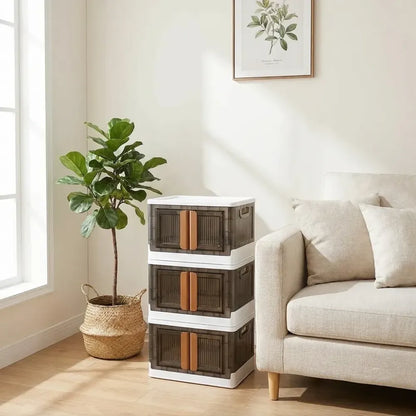 Foldable wheeled storage organizer - home improvement