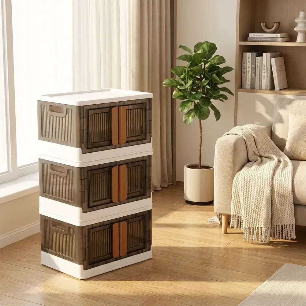 Foldable wheeled storage organizer - home improvement