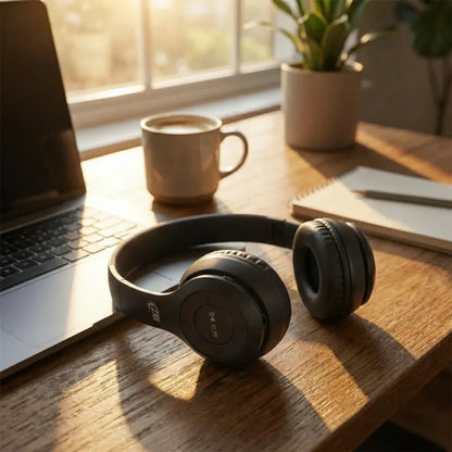 Foldable wireless bluetooth headphones - electronics