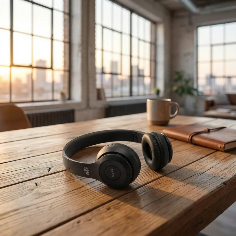 Foldable wireless bluetooth headphones - electronics