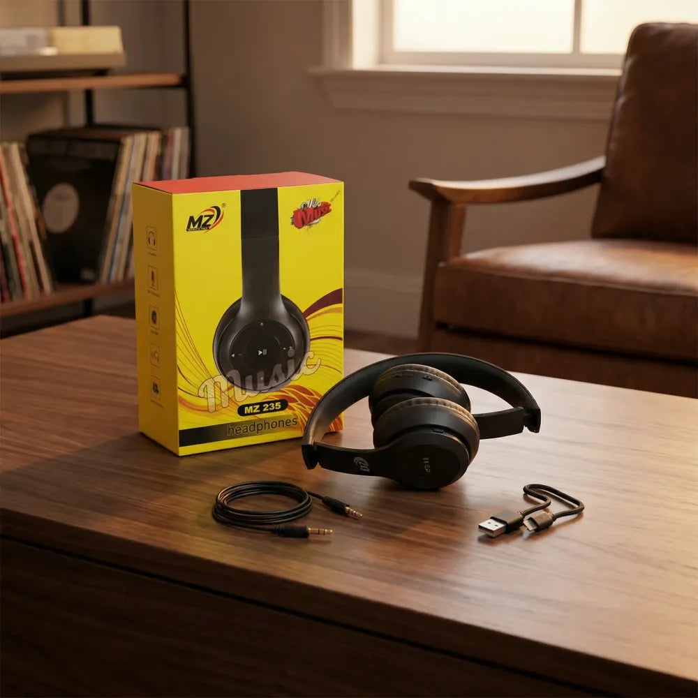 Foldable wireless bluetooth headphones - electronics