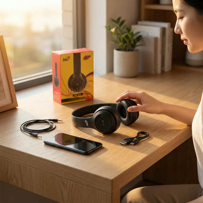 Foldable wireless bluetooth headphones - electronics