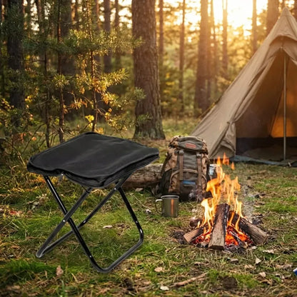 Folding camping stool seat - home improvement
