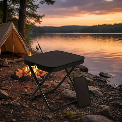 Folding camping stool seat - home improvement