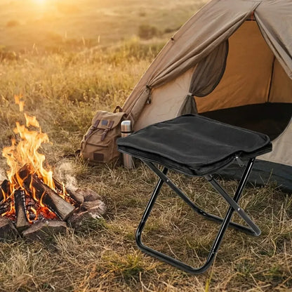 Folding camping stool seat - home improvement