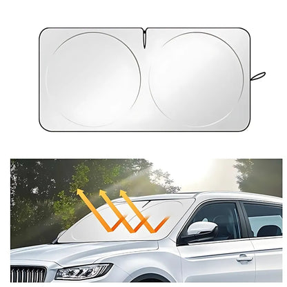 Folding car window sunshade cover