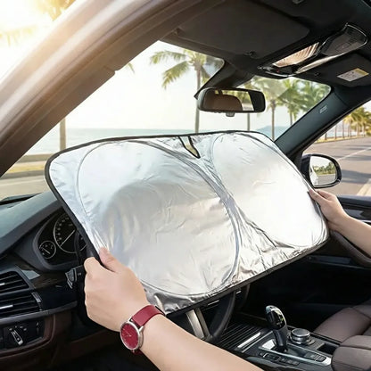 Folding car window sunshade cover
