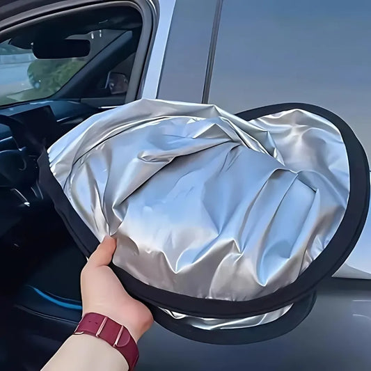 Folding car window sunshade cover