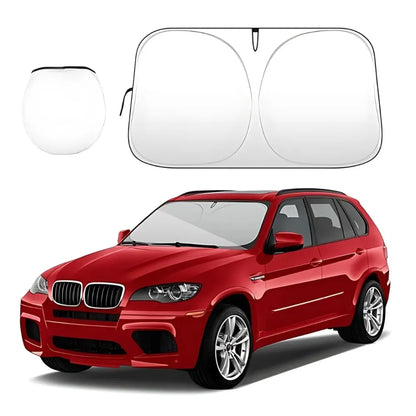 Folding car window sunshade cover