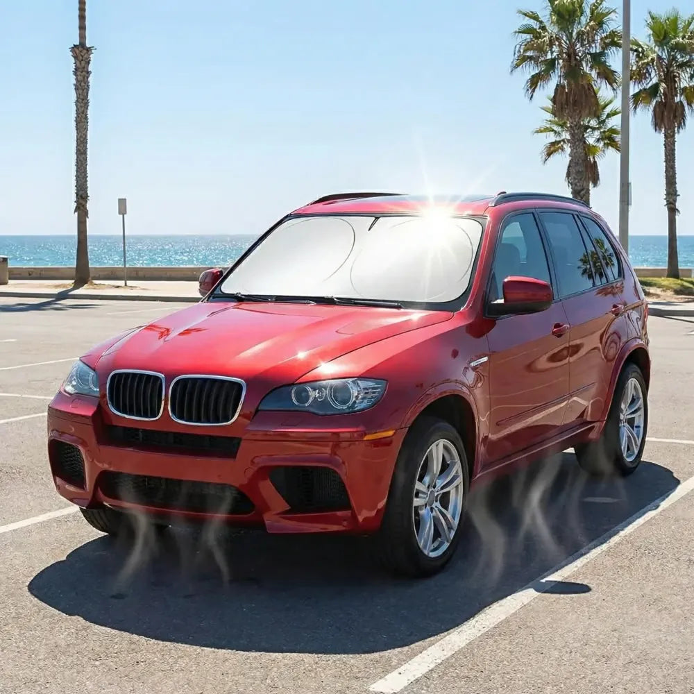 Folding car window sunshade cover