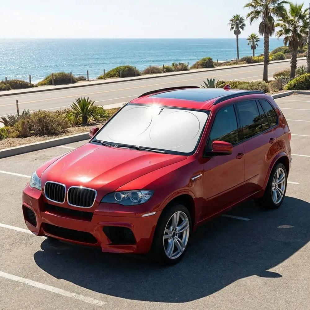 Folding car window sunshade cover