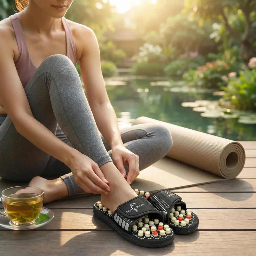 Foot pain relief slippers