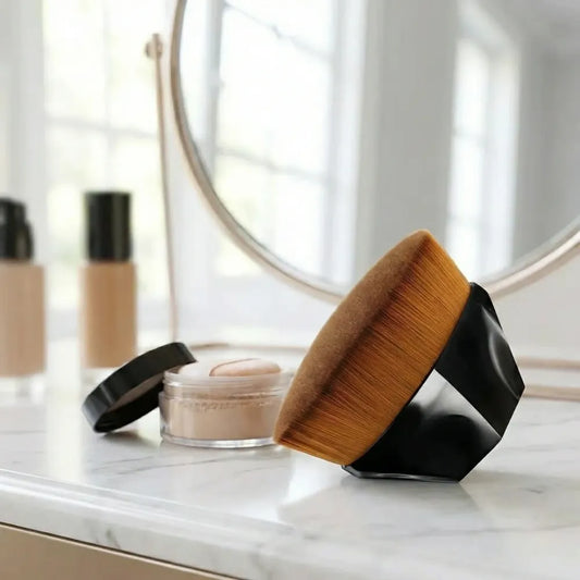 Foundation makeup brush flat top