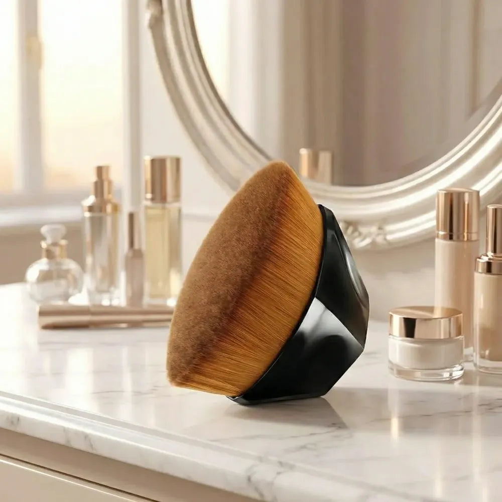 Foundation makeup brush flat top