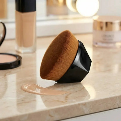 Foundation makeup brush flat top