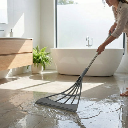 Eco-Friendly Broom with Scraper