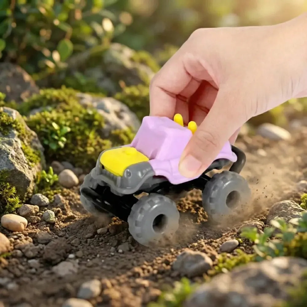 Friction-powered monster truck set - toys