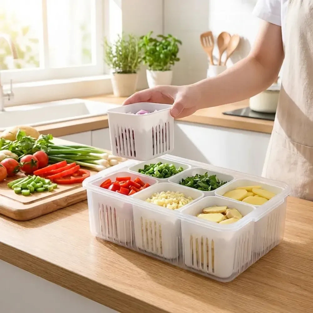 Fridge & freezer storage box - home kitchen