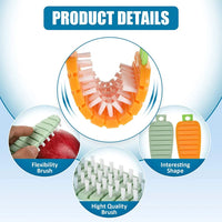 Fruit and vegetable cleaning brush