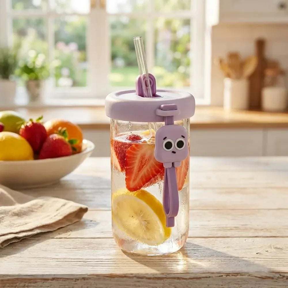 Fruit infuser glass tumbler