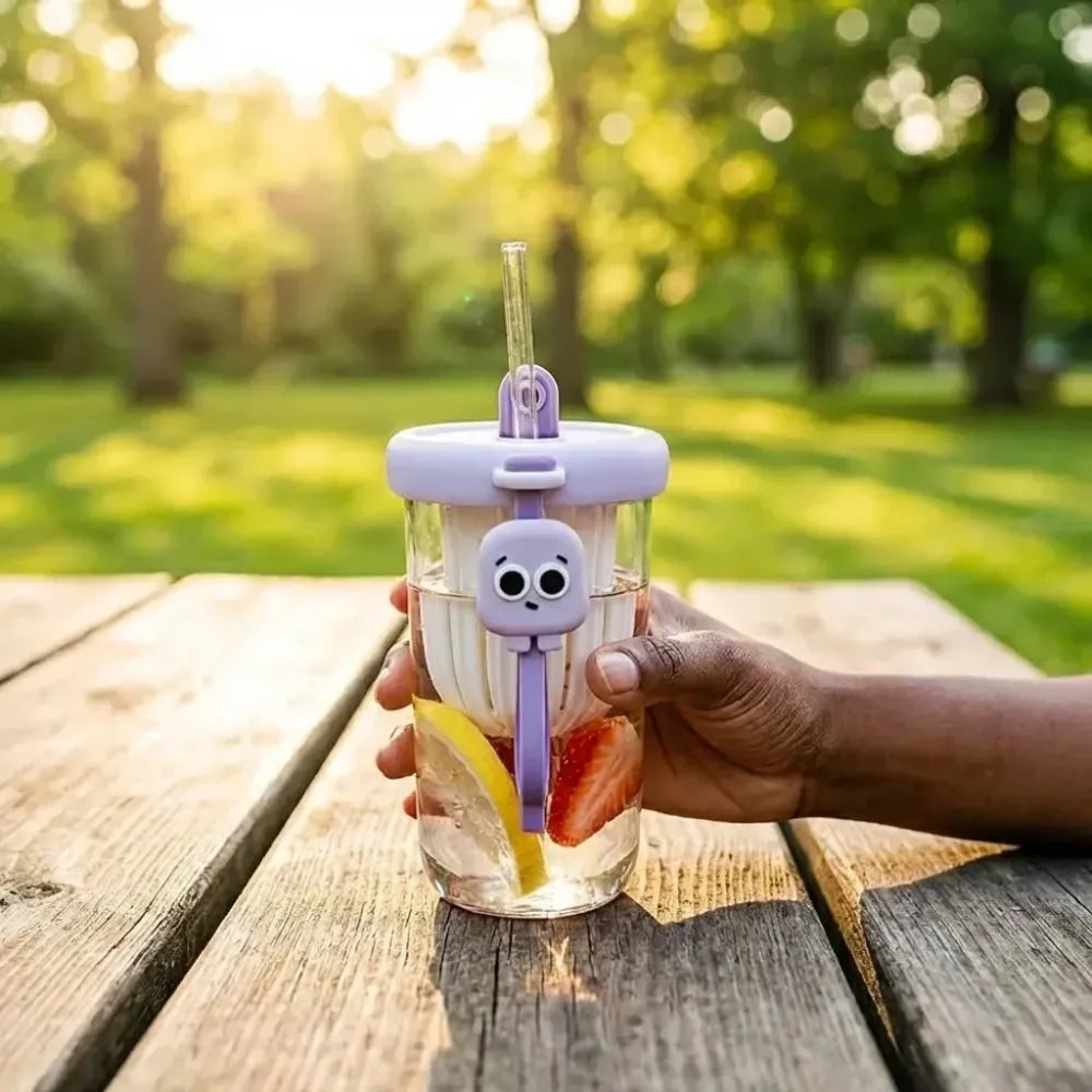 Fruit infuser glass tumbler