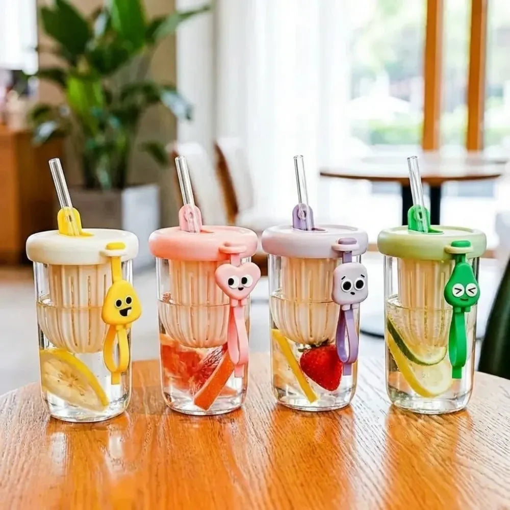 Fruit infuser glass tumbler