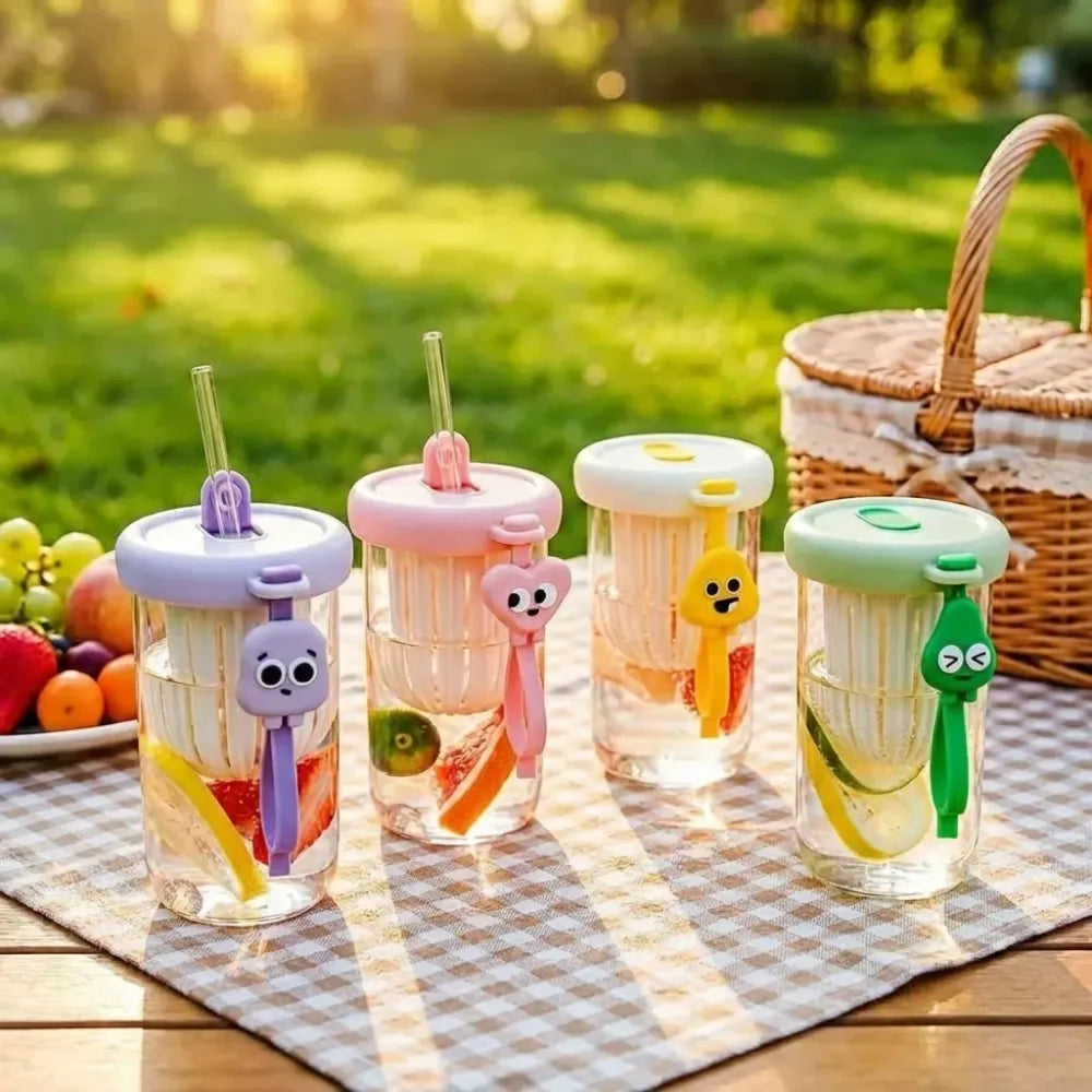 Fruit infuser glass tumbler