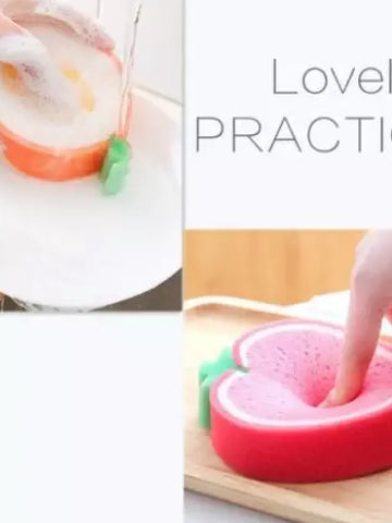 Fruit-Shaped Cleaning Sponges