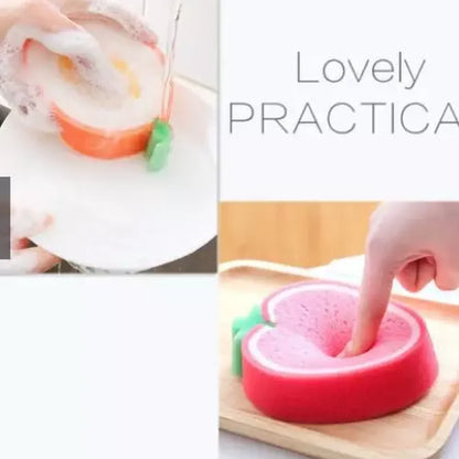 Fruit-shaped cleaning sponges - home essentials
