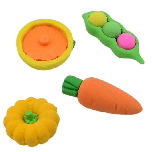 Fun 3d character erasers - office