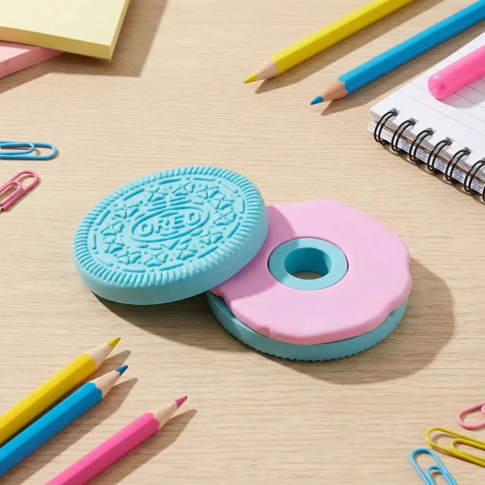 Fun biscuit-shaped eraser - office
