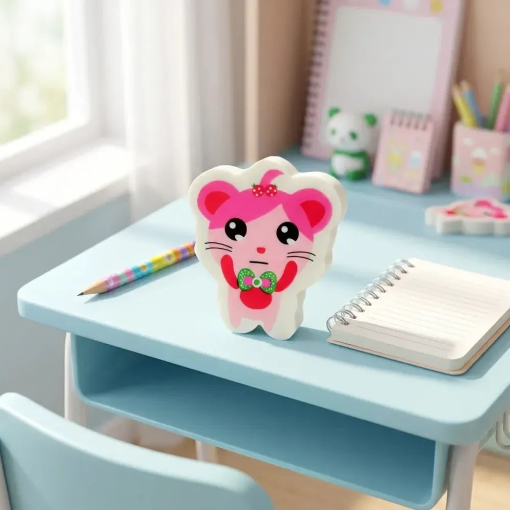 Fun cartoon kid’s eraser - office